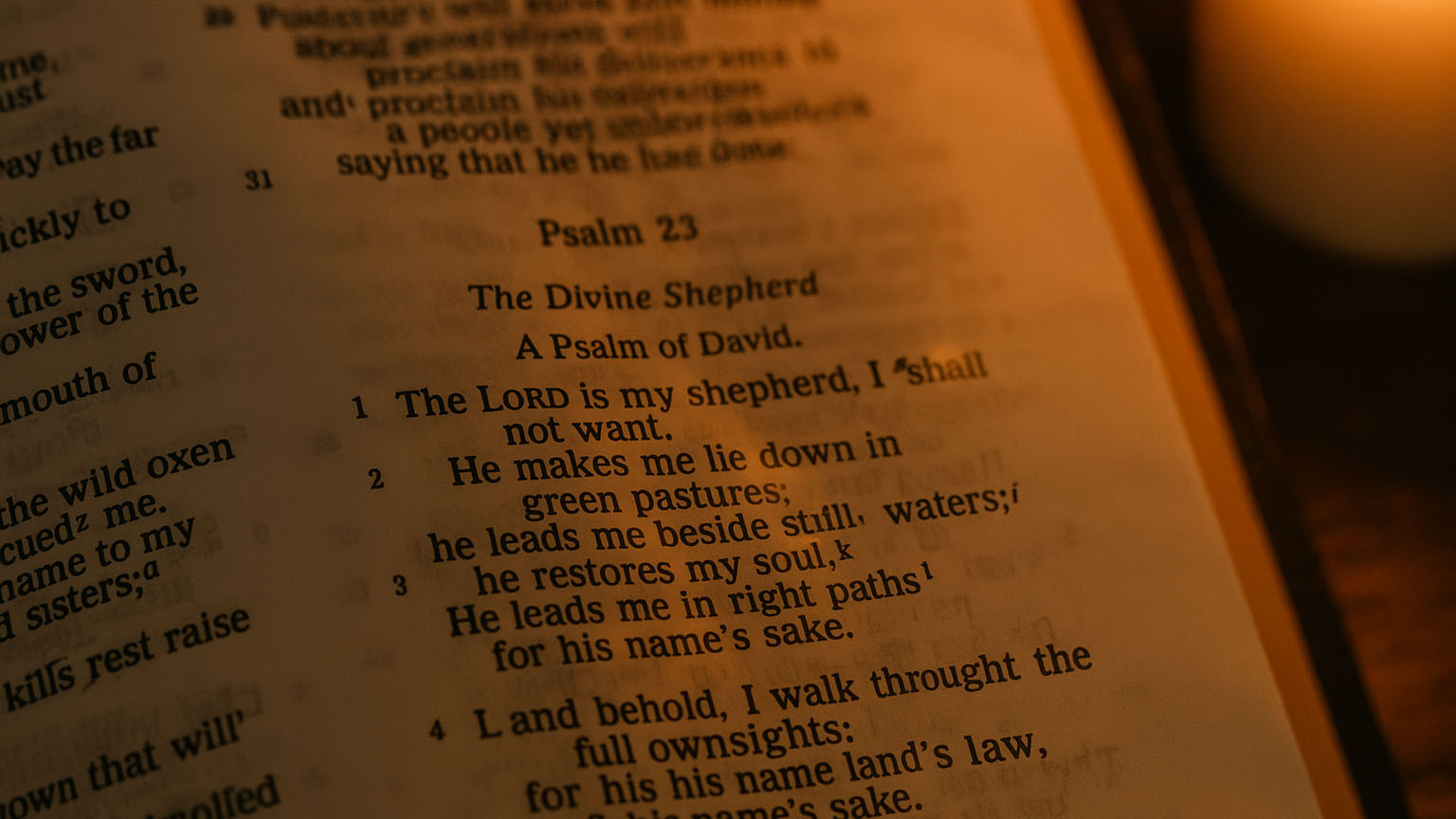 the lord is my shepherd